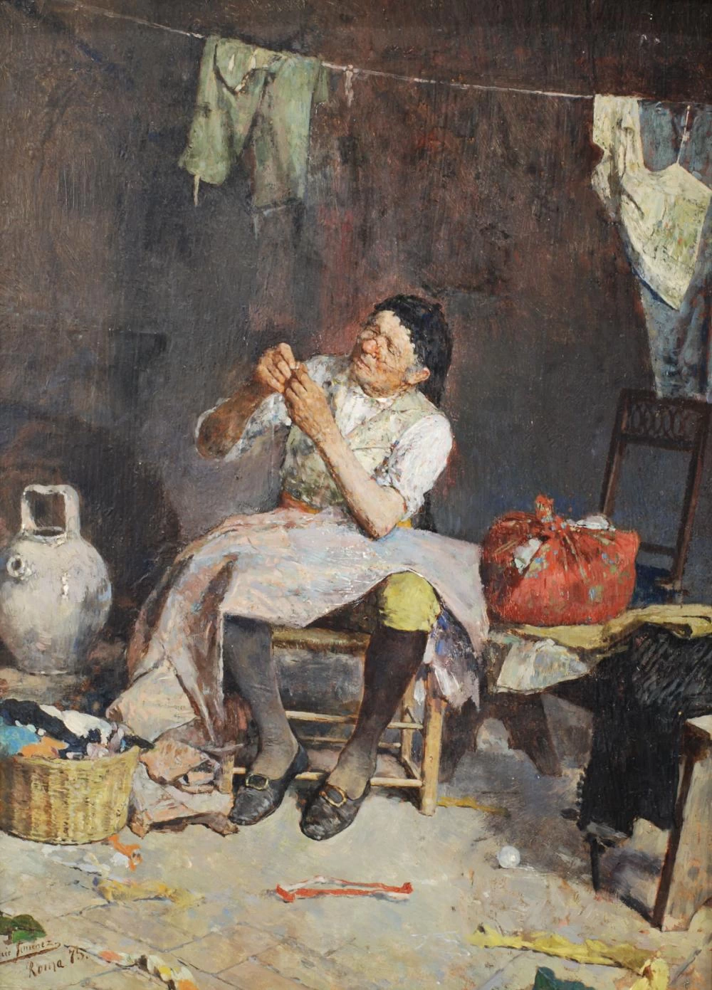 Luis Jiménez Aranda - Il sarto, Roma 1875